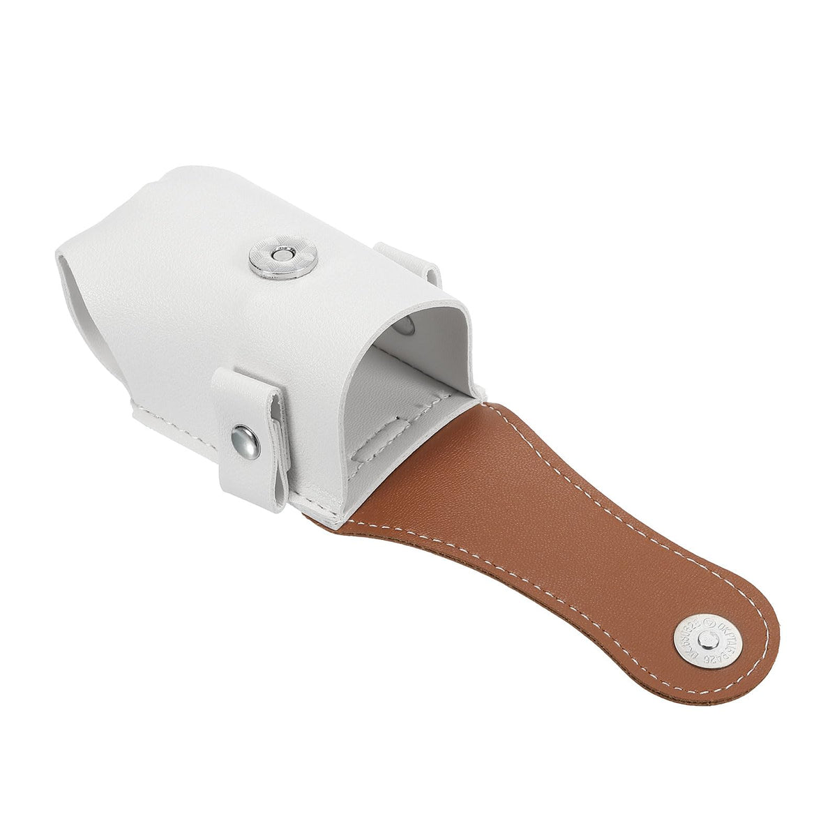PATIKIL white brown golf pouch attached to belt or bag for hands-free play