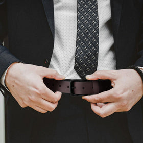 PBF Mens Leather Belt brown color complements outfits and adds timeless appeal