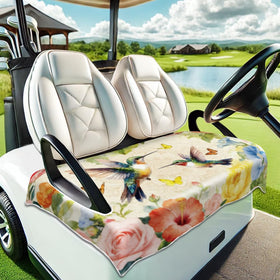 Peacoblue bohemian lotus and Buddha seat cover adds unique style and comfort.