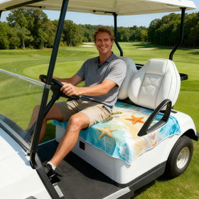 Peacoblue universal two-seat cart seat cover protects against wear