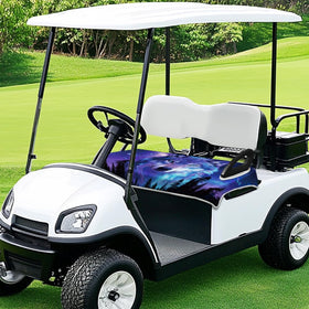 Universal fit accommodates Club Car, EZGO, Yamaha, and Precedent carts.