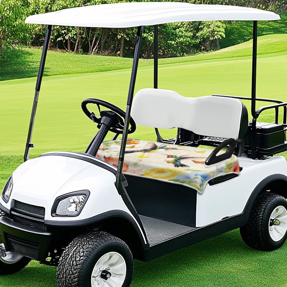 Peacoblue universal-fit two-seat cart seat cover fits most models.