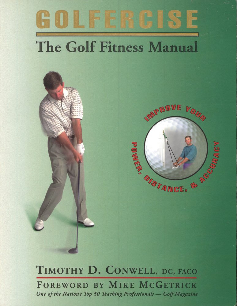 Golfercise manual cover by Peak Performance Pubns supports targeted golf fitness routines.