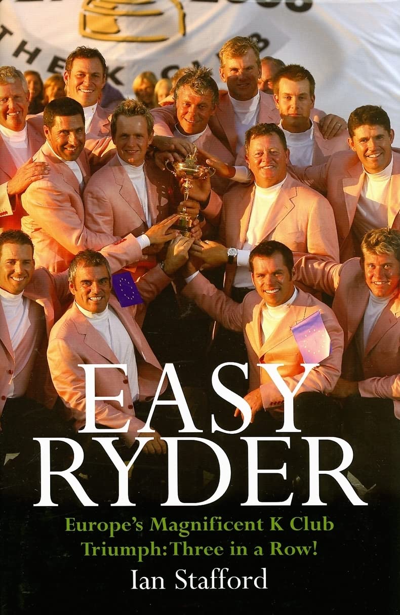 Penguin Easy Ryder cover art featuring the K Club triumph, ideal for golf fans seeking a celebratory read.