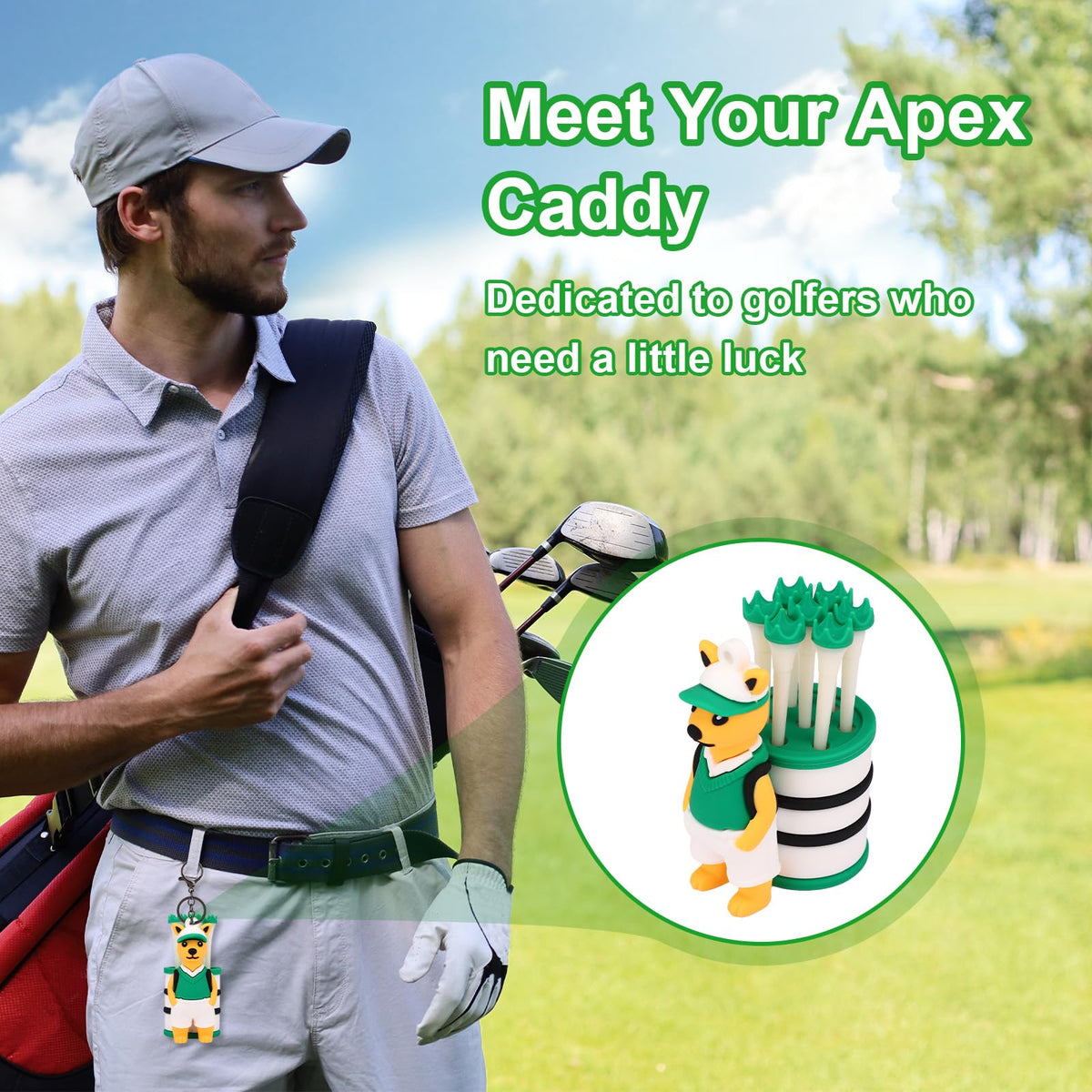 Penitue soft PVC material withstands outdoor golf course conditions
