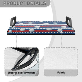 Penstroll seat cover is machine washable and dries quickly after rounds.