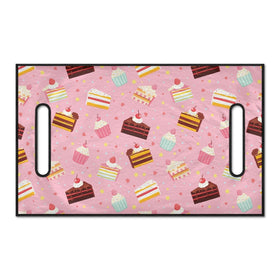 Penstroll pink cake seat cover displayed on a universal-fit golf cart