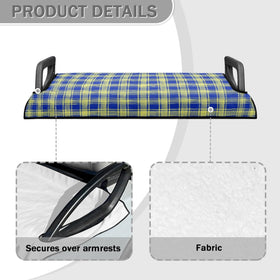 Penstroll seat cover, full cart view, shows secure slip-on design