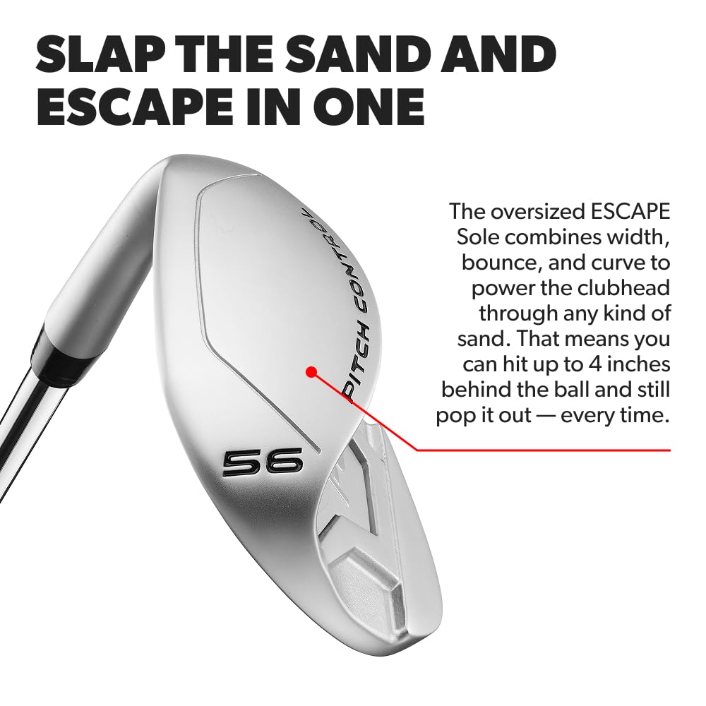 Performance Golf ONE Wedge leading-edge design helps clean thins and miss-less shots.