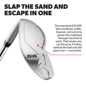 Performance Golf ONE Wedge leading-edge design helps clean thins and miss-less shots.
