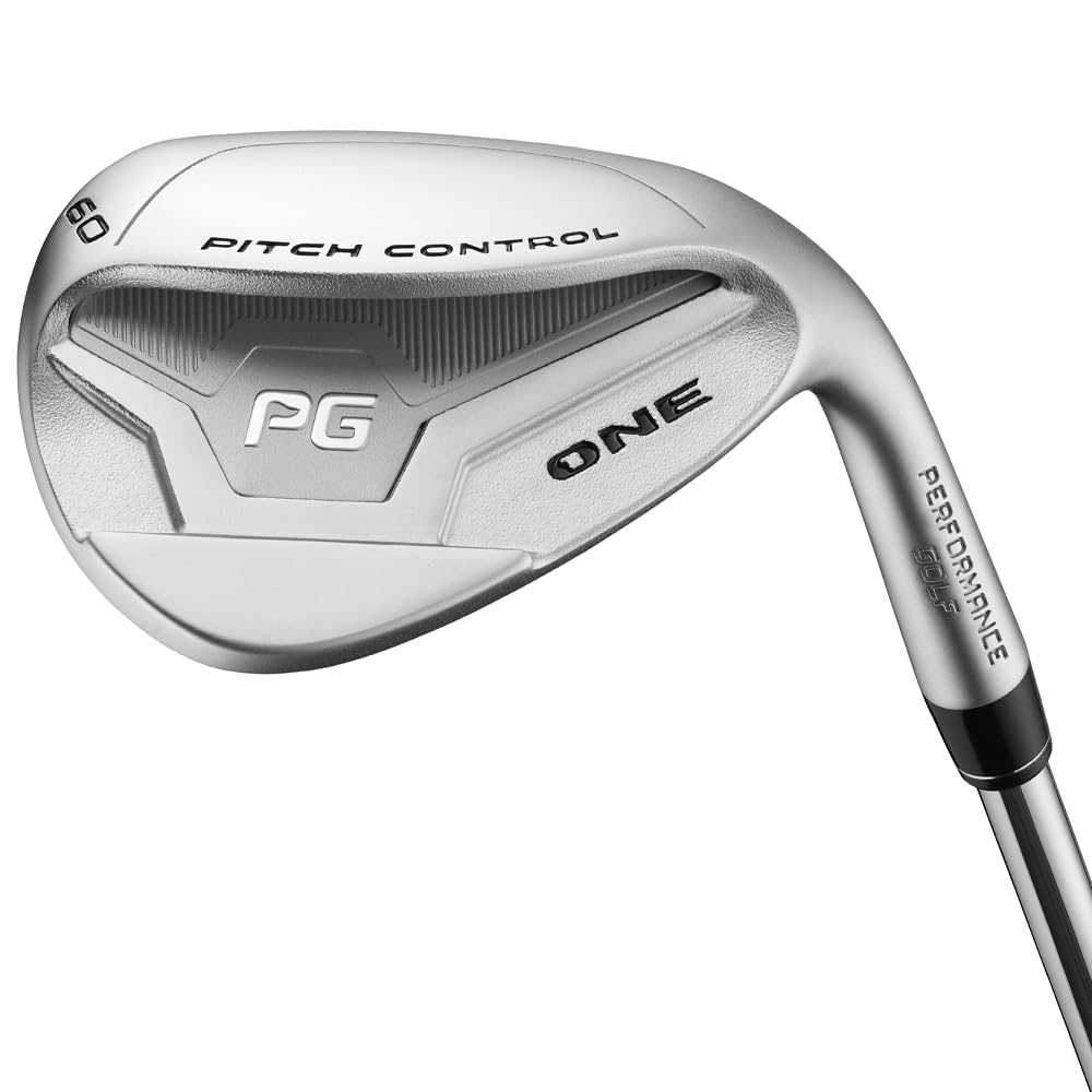 Performance Golf ONE Wedge leading-edge orientation for confident setups without opening the clubface.