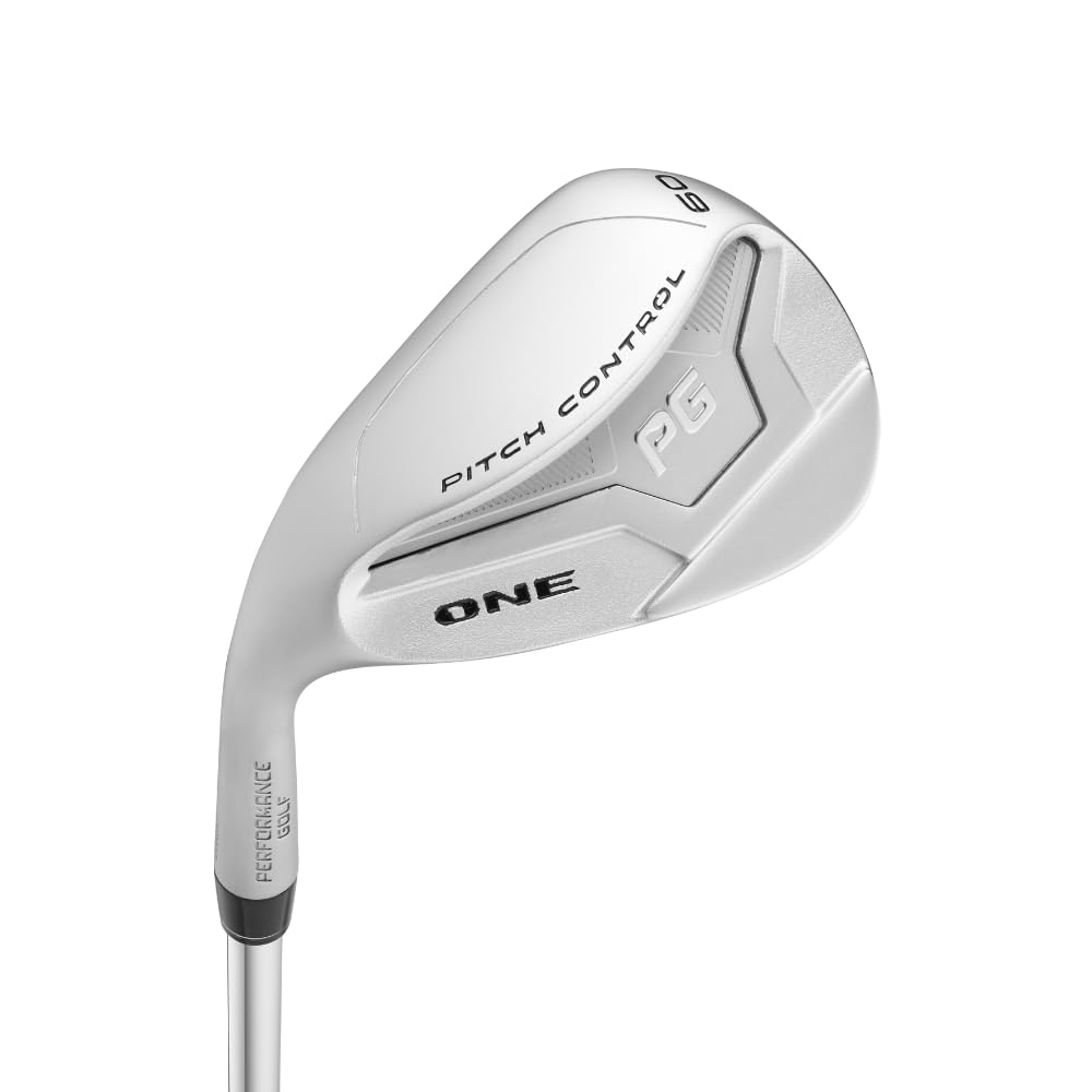 Performance Golf ONE Wedge pitching shot for precise control on greens.