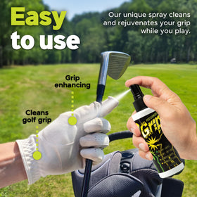 Performance Grip spray refreshes a driver grip for improved comfort on long rounds.
