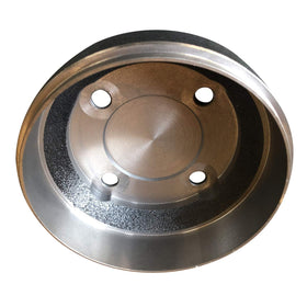 Performance Plus Carts brake drum closeup, die-cast steel for reliable braking.