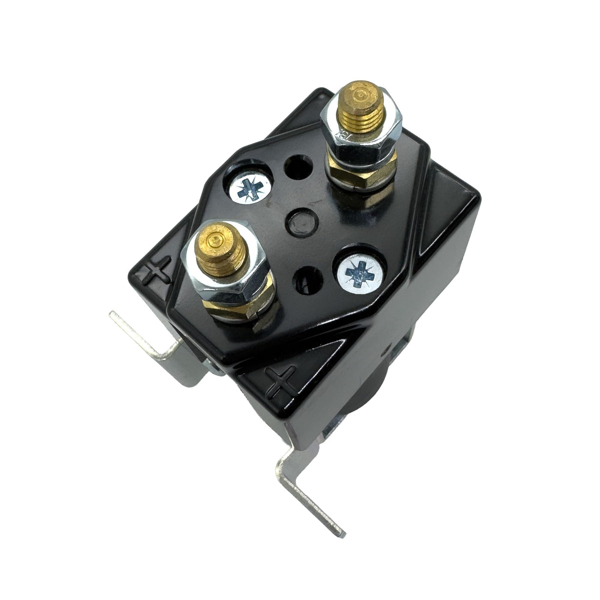 Performance Plus Carts Curtis Albright SW180 silver oxide contacts close-up highlighting durability.