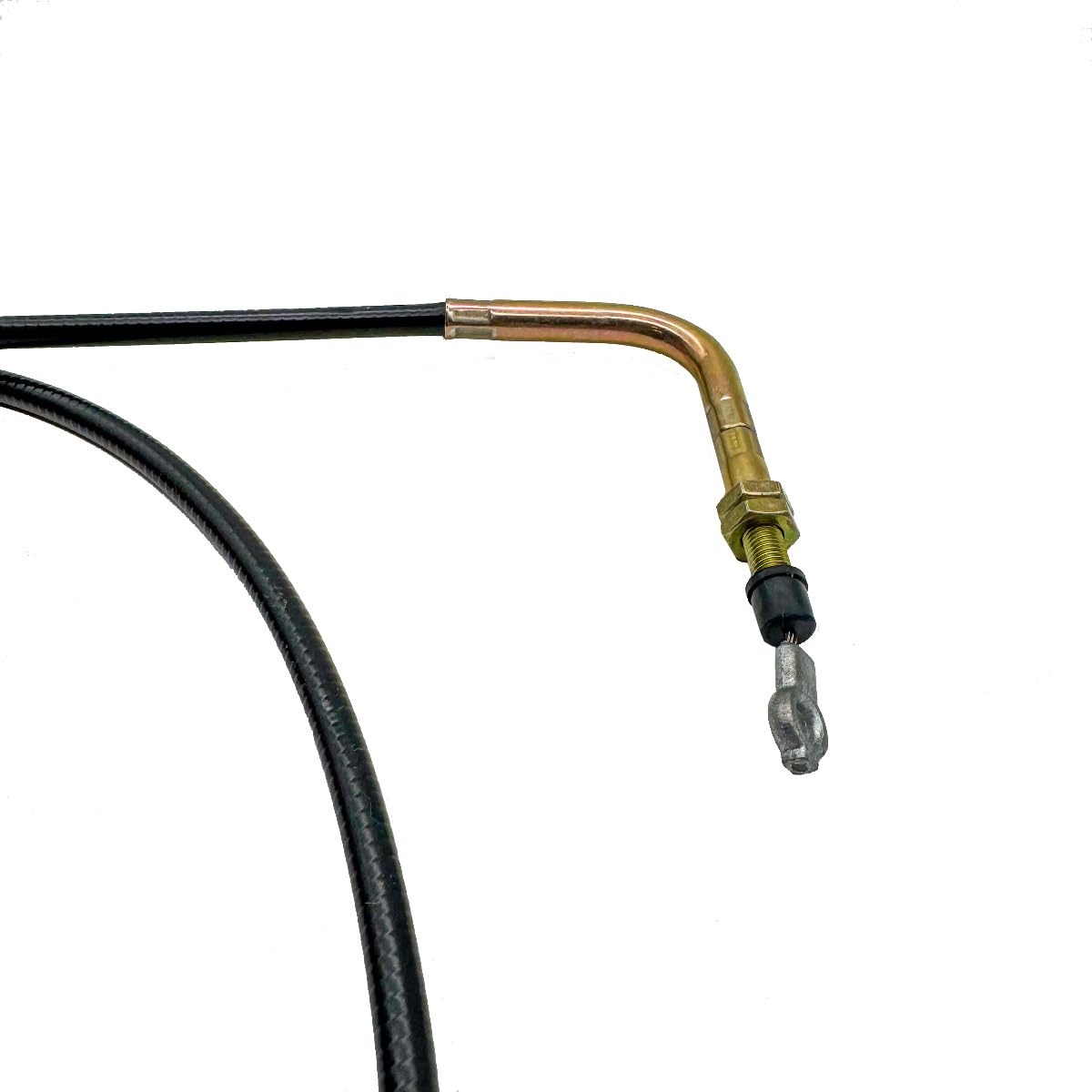 Performance Plus Carts EZGO throttle cable close-up end showing sturdy hardware.