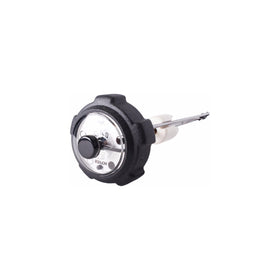 Performance Plus Carts gas cap fuel gauge for EZGO 1972-up, front view, easy fuel status at a glance