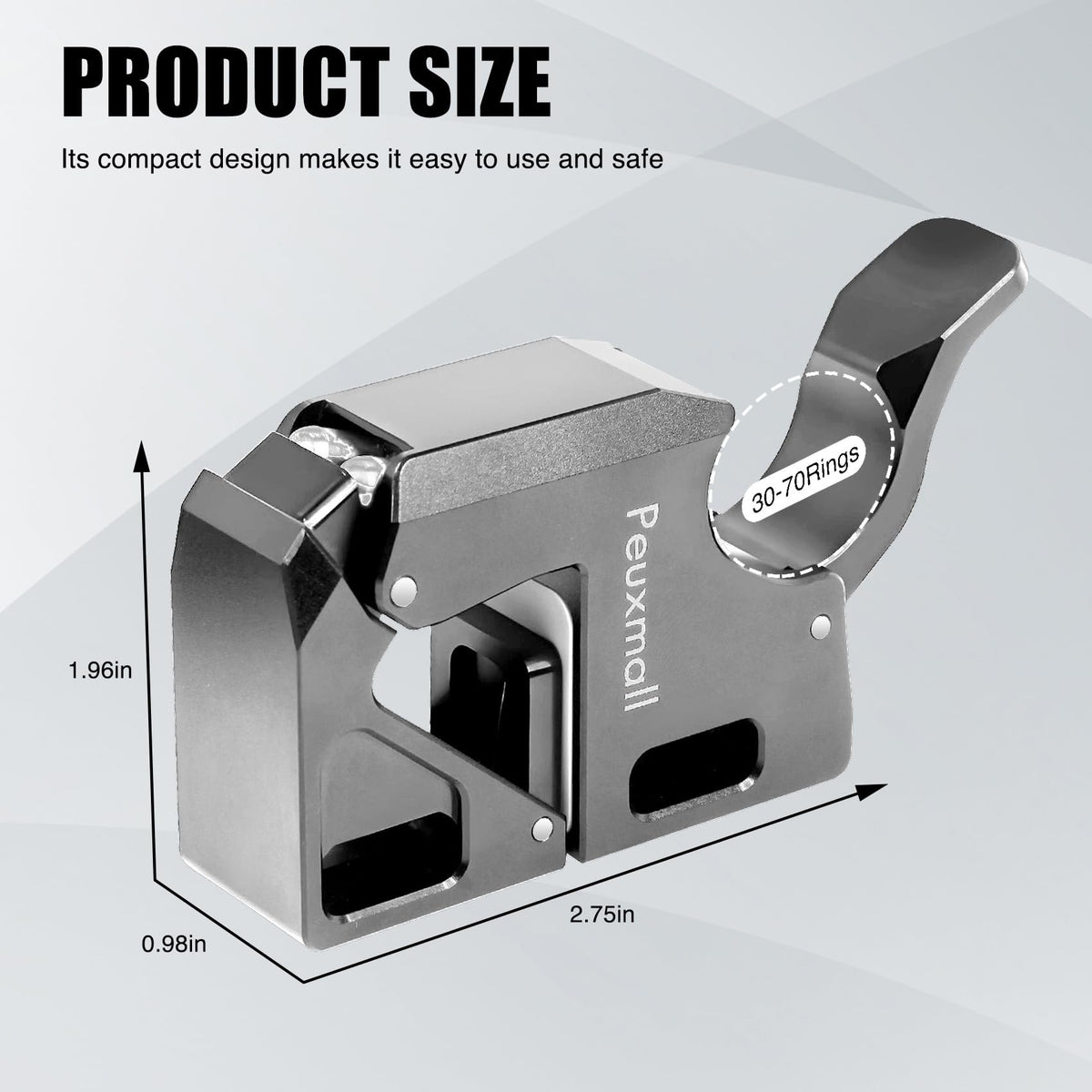 Peuxmall aluminum alloy stand providing durable, stable cigar support.