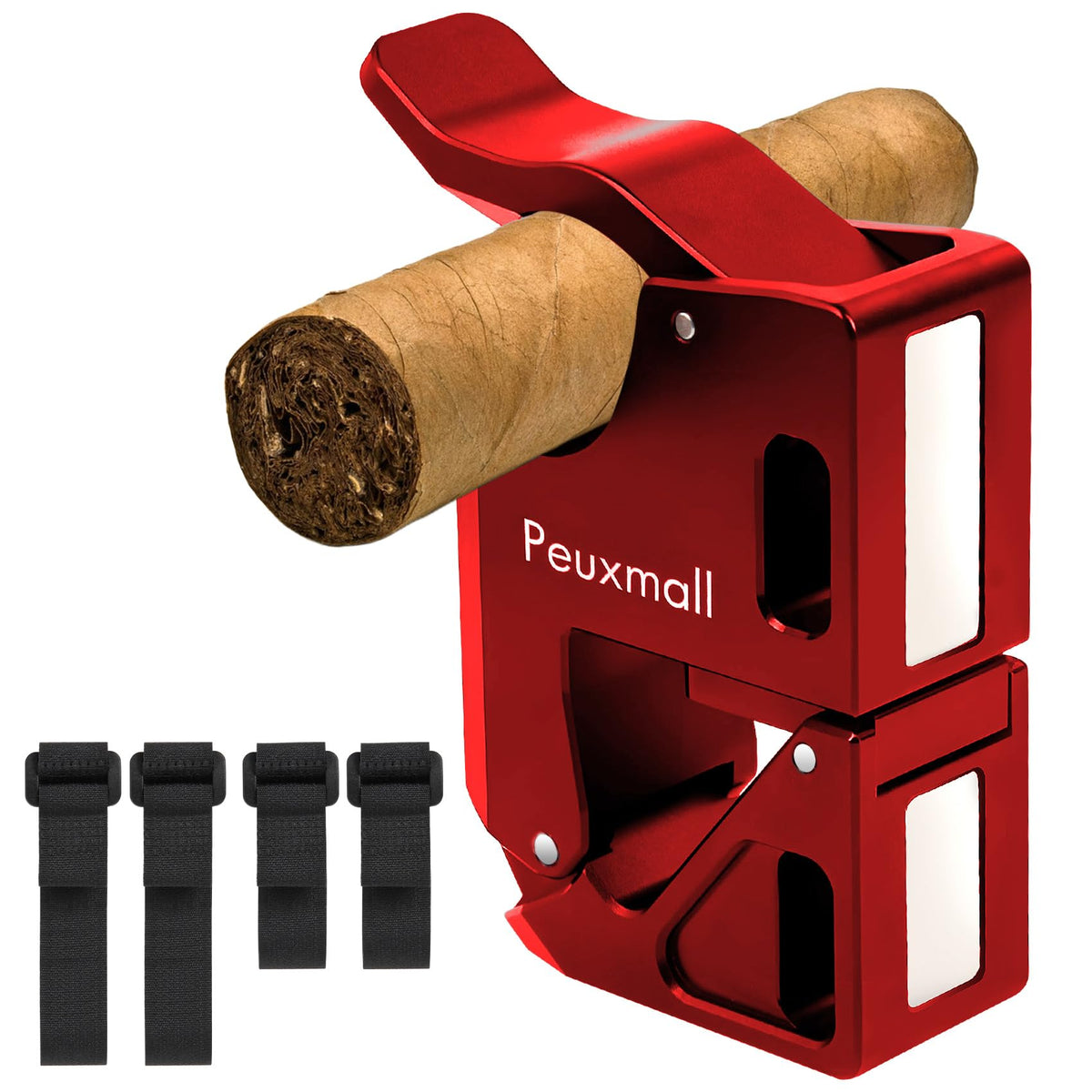 Peuxmall golf cart cigar holder mounted for secure cigars during play.