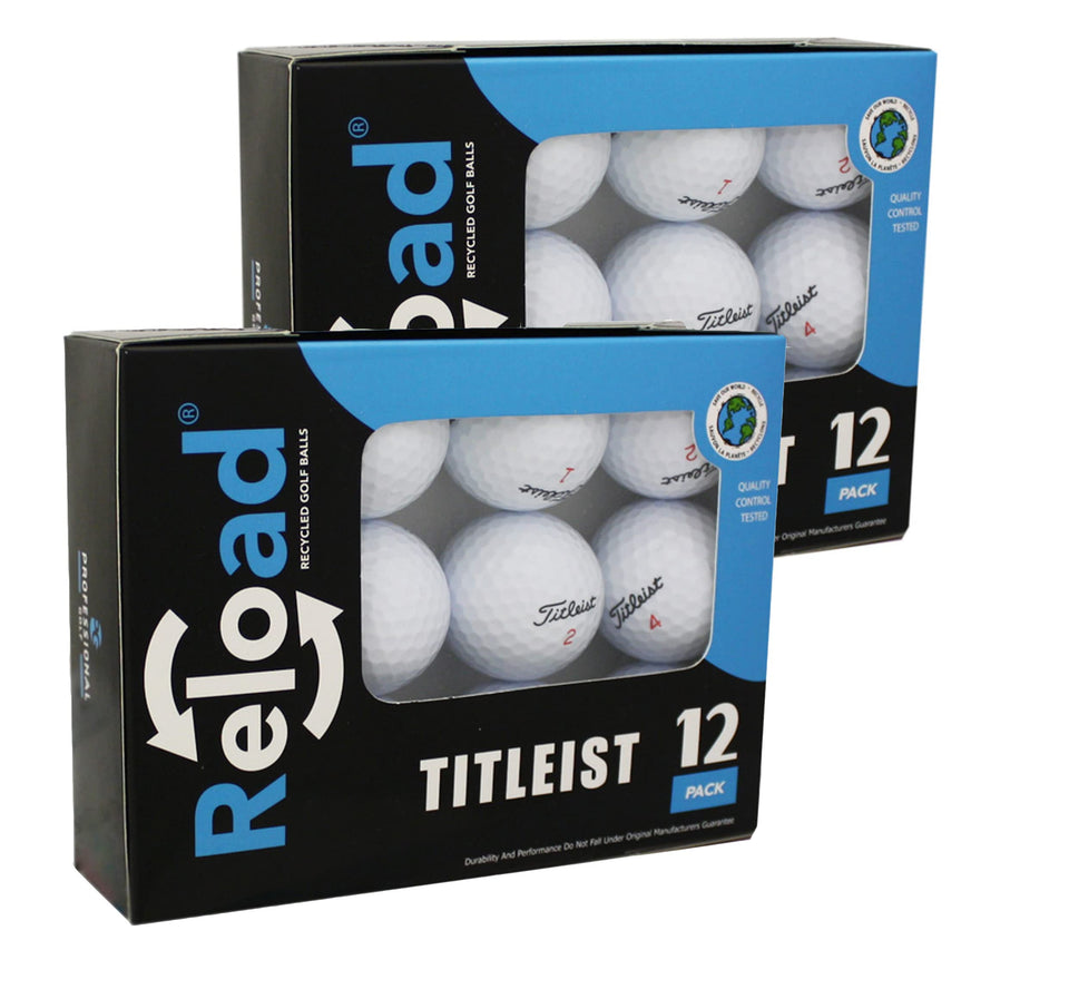 PG Professional Golf Titleist Tour Soft pre-owned white balls logo closeup for quick on-course ID