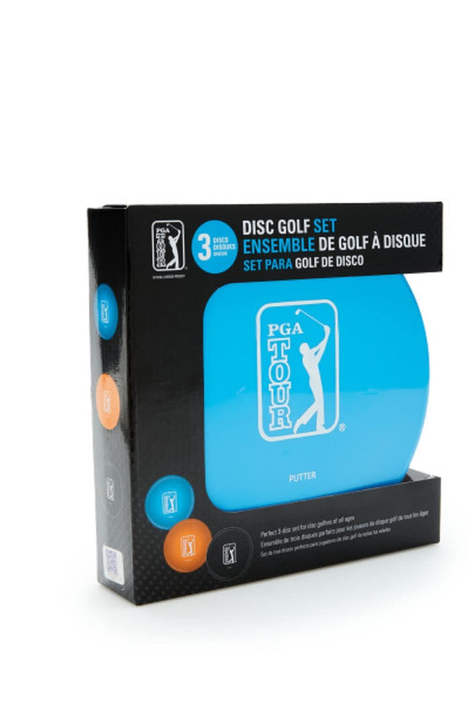 PGA TOUR 3-disc starter set shown with bright discs for practice sessions.