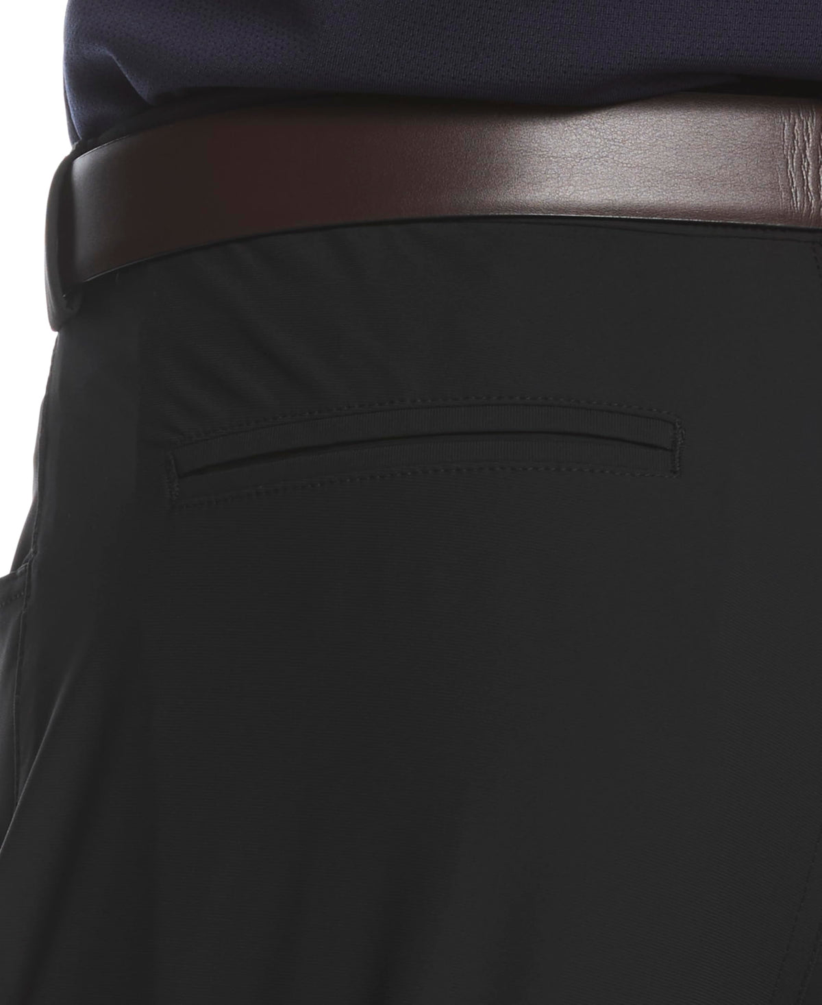 PGA TOUR boys stretch tricot fabric supports unrestricted swing motion.