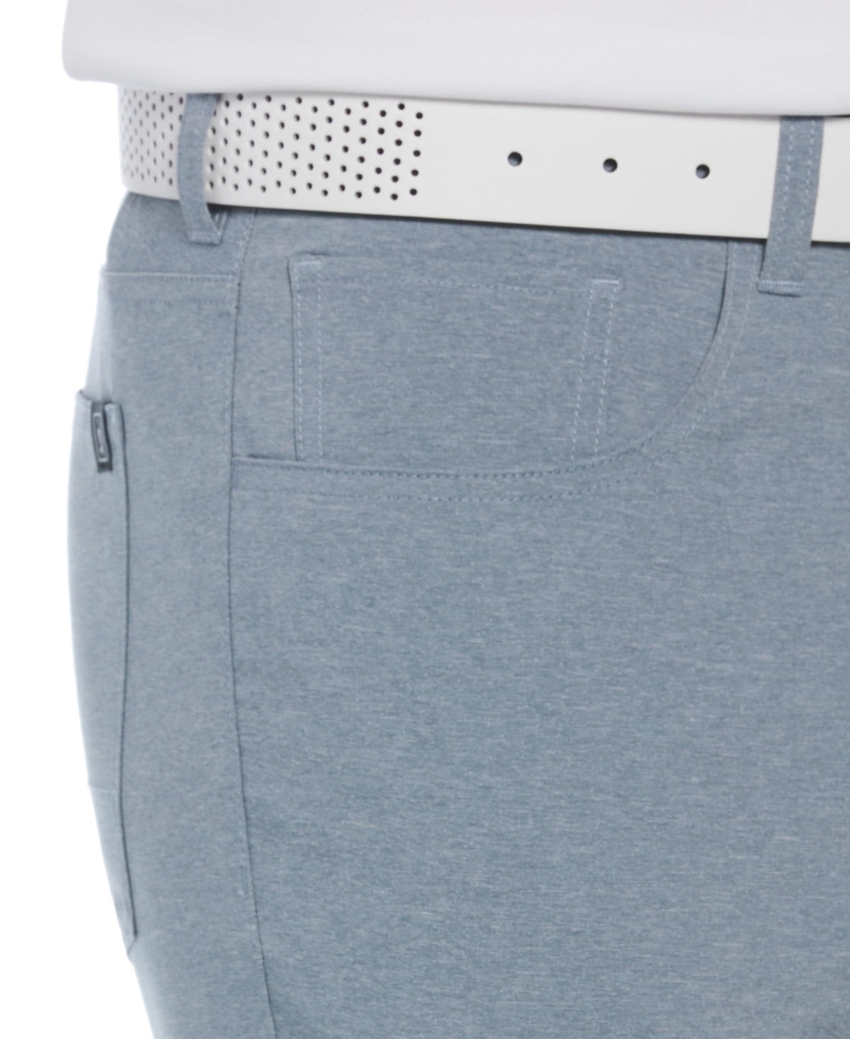 PGA TOUR Tradewinds HTR pants back view showing secure pockets ideal for on-course storage.