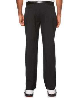 PGA TOUR men's flat-front pant pocket close-up with five-pocket design and practical storage