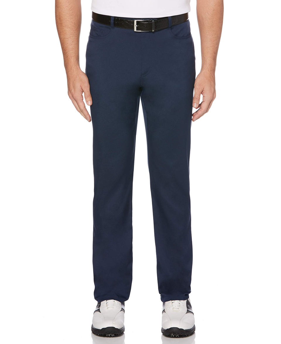 PGA TOUR men's flat-front comfort stretch pant front view showing modern fit and mobility.