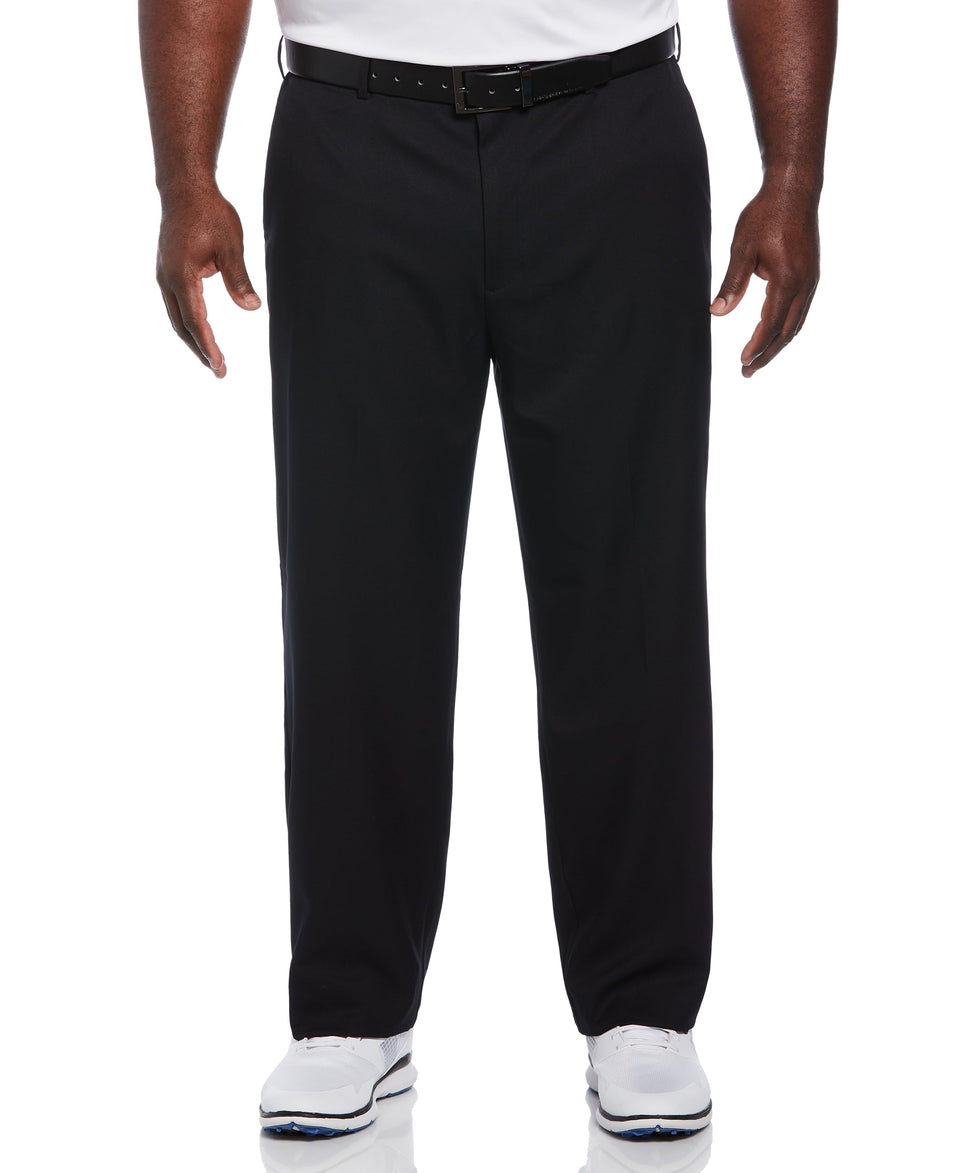 PGA TOUR men's flat-front golf pant with expandable waistband, flexible fit for swings