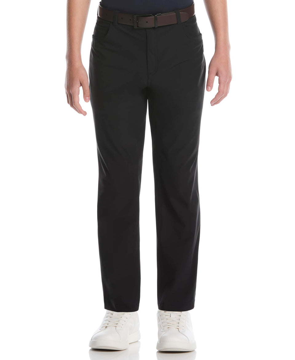 PGA TOUR Boys 5-Pocket Golf Pants with pull-on waistband for comfortable swings.