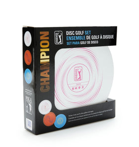 PGA TOUR Golf Champion 3 Disc Driver shown for long-range throws and precision