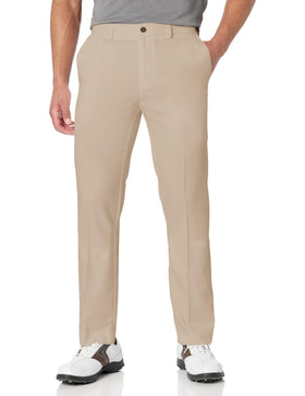PGA TOUR men's flat-front golf pant with expandable waistband, showing flexible movement.