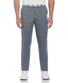 PGATOUR men's flat front pant Quiet Shade, front view for on-course comfort and fit.