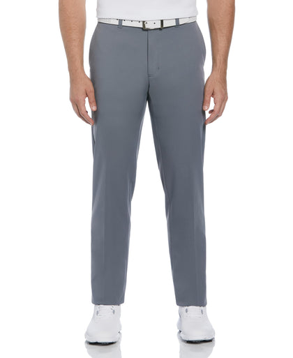 PGATOUR men's flat front pant Quiet Shade, front view for on-course comfort and fit.