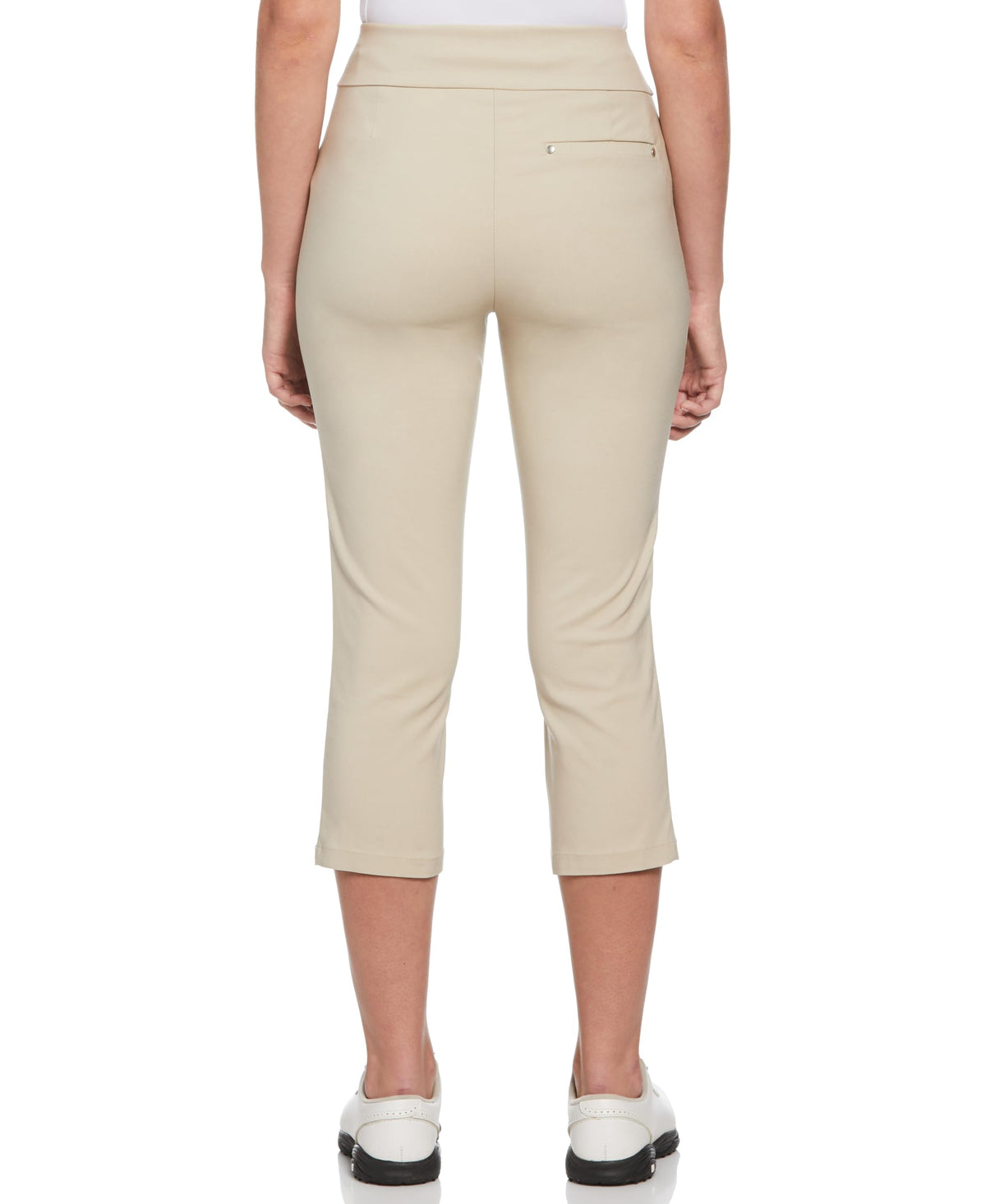 PGA TOUR women's capri pants featuring tummy-control panel for a smooth, flattering silhouette