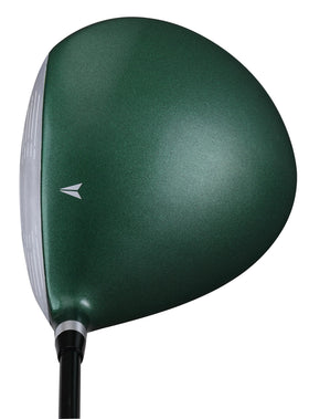 PGC Green Money Club Driver side view highlighting its profile for a smooth swing.