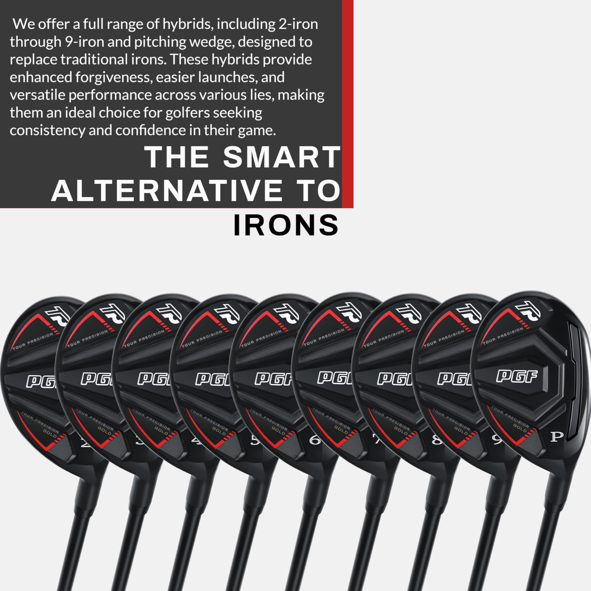 PGF Gold Tour Hybrid 7 loft options for versatile bag setup