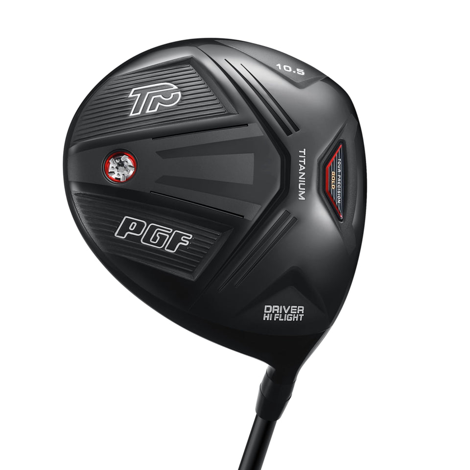 PGF Gold Tour Precision Driver head with Titanium Speed Frame for higher launch and faster ball speed