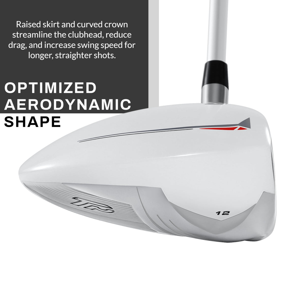 PGF Gold Tour driver sound and feel close-up conveys bright impact and confident feedback.