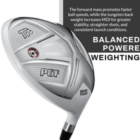 PGF Gold Tour driver swing dynamics highlights smooth tempo for longer, controlled shots.