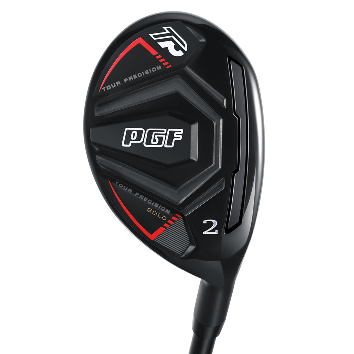 PGF GCWarehouse Gold Tour Precision Hybrid club profile shows forgiving geometry for easier launches.