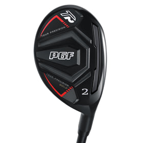 PGF GCWarehouse Gold Tour Precision Hybrid club profile shows forgiving geometry for easier launches.
