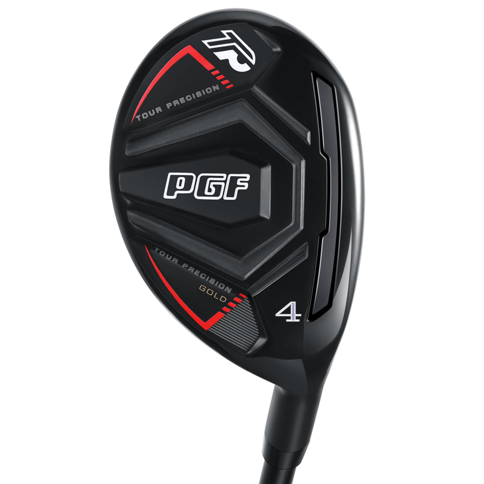PGF Gold Tour Precision Hybrid head front view highlighting forgiving design