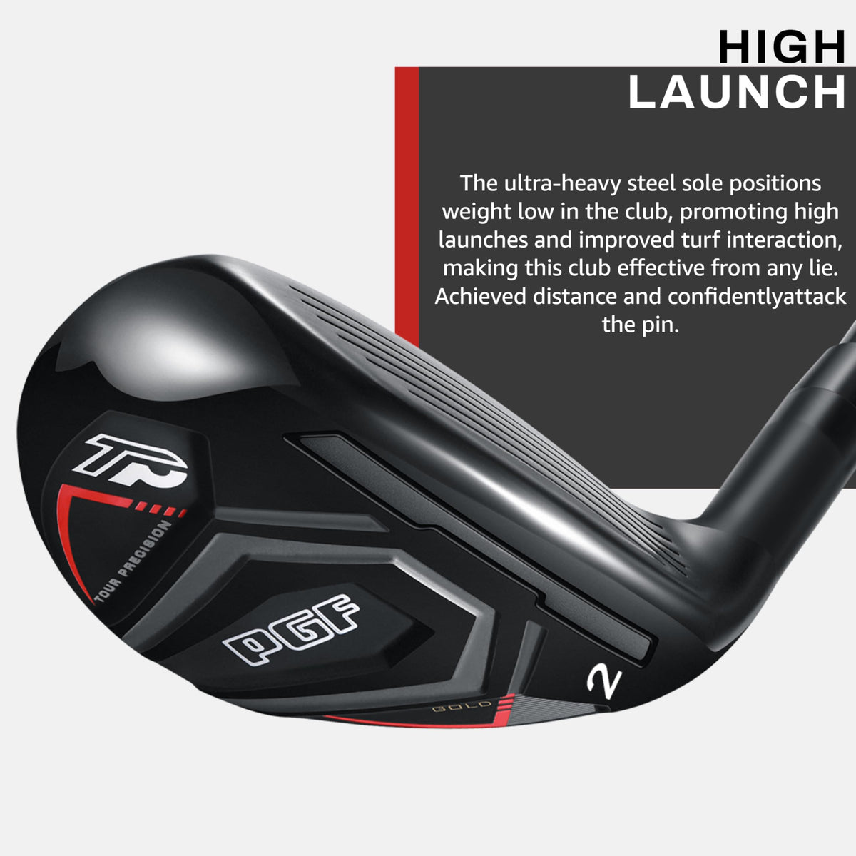 PGF GCWarehouse Gold Tour Precision Hybrid perimeter weighting demonstrates balanced performance.