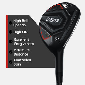 PGF Gold Tour Precision Hybrid Perimeter Weighting adds stability on off-center strikes