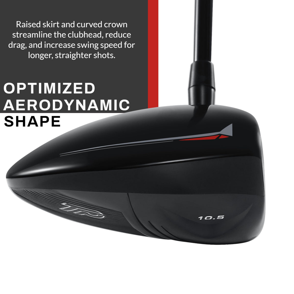 PGF Gold Tour Precision Driver left-handed option aids tee shots.