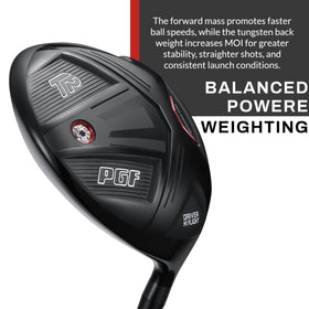 PGF Gold Tour Precision Driver with titanium speed frame boosts ball speed.