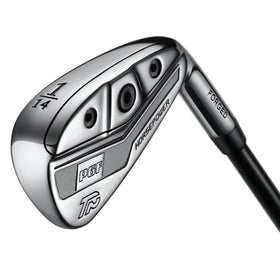 PGF Gold TP forged driving iron face detail showing ultra-thin 1.7mm face for speed