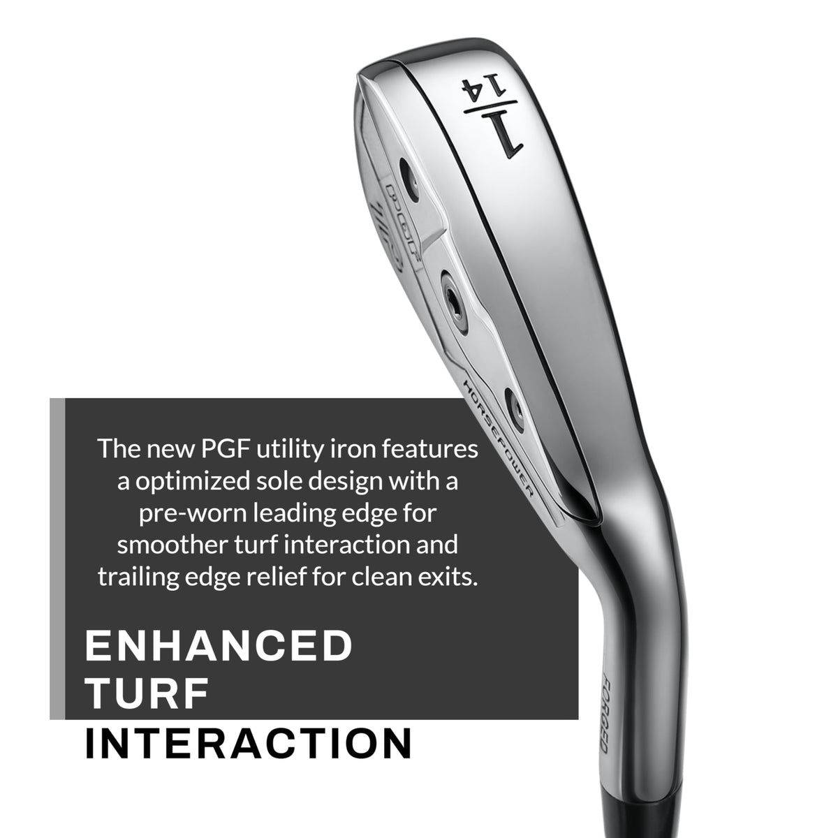 PGF Gold TP hollow body image highlights optimized weight distribution